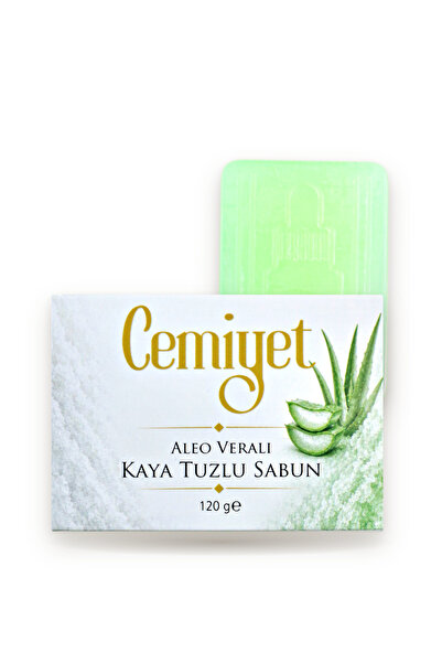 Aloe Veralı Kaya Tuzu Sabunu Aloe Vera Özlü Yüz ve Vücut Sabunu 120 g