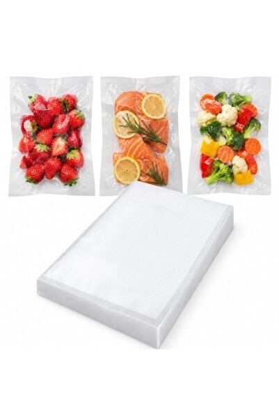 Ruhhy Pungi de vid pentru aparatul de vidare, Set de 50, Folie embosată, Reut...