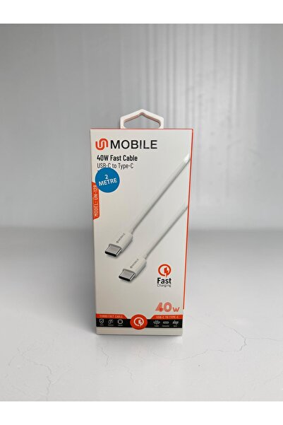 40W Hızlı Şarj Kablosu Type-C to Type-C 2 Metre Fast Charging