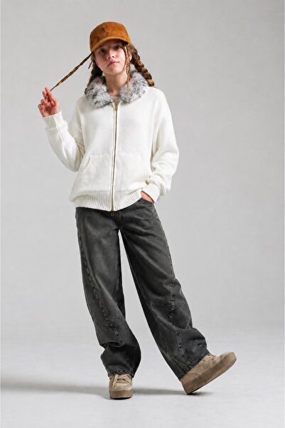 LOCO LOCO Cardigans - Ecru - Regular fit