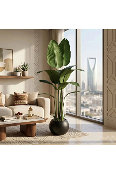 Al Hadaya Mall شجرة اصطناعية من مول الحديقة، 25 × 25 × 160 سم، مع شجرة موز اص...