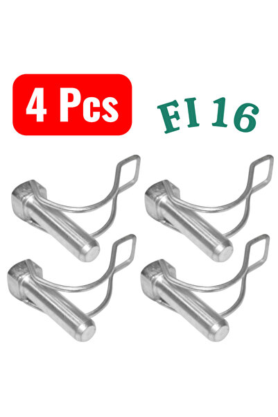 OEM Set of 4 FI 16 nails ideal for agricultural machinery made of durable iro...