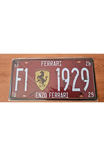 Vintage Retro Dekoratif Metal Plaka 15x30