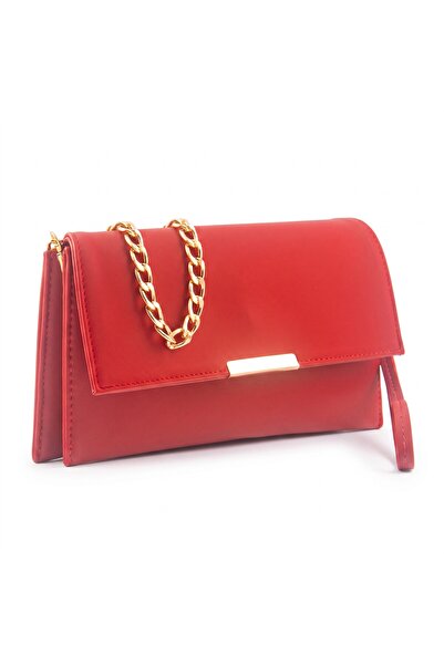 EYCH Shoulder Bags - Red - Faux leather