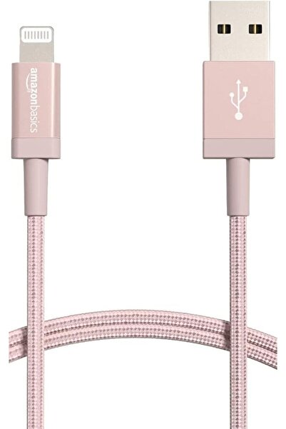GENERAL كابل من أمازون بيسيكس بطول 3 قدم نوع USB إلى لايتنينغ متوافق مع هاتف ذكي