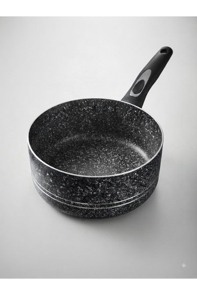 Lüx Granit Sütlük Yanmaz Yapışmaz Granit Tava 18 cm