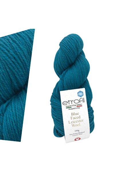 Etrofil Blue Faced Leicester 100% Wool Hand Knitting Yarn 100 Gr 240 Mt Natur...