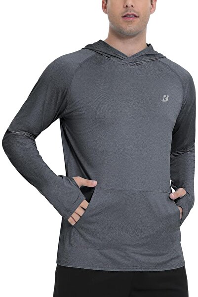 GENERAL Rodbox Men's Uv Sun Protection Long Sleeve Hooded T-Shirts Sun Protec...
