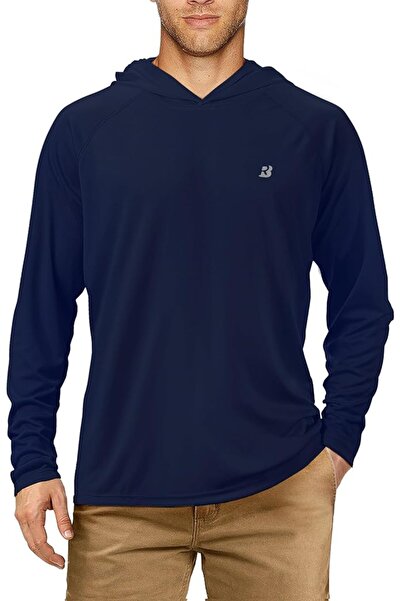 GENERAL Rodbox Men's Uv Sun Protection Long Sleeve Hooded T-Shirts Sun Protec...