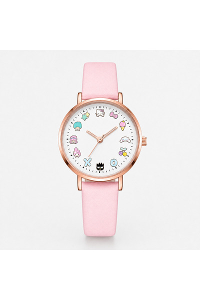 synshop Kedili Hello Kittyyy Desenli Kadın Genç Kız Çocuk Kol Saati – Pembe D...