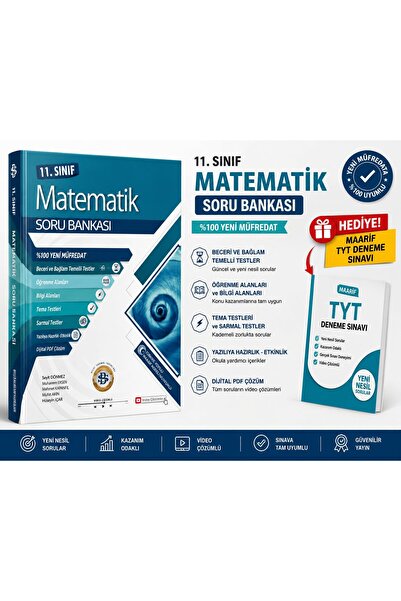 BİLGİ SARMAL 2027 11.SINIF MATEMATİK SORU BANKASI GÜNCEL MÜFREDAT-TYT MAARİF DENEME HEDİYELİ!!