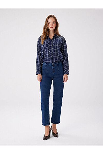 Faik Sönmez Slim Fit Pensli Jean Pantolon W27JPN007