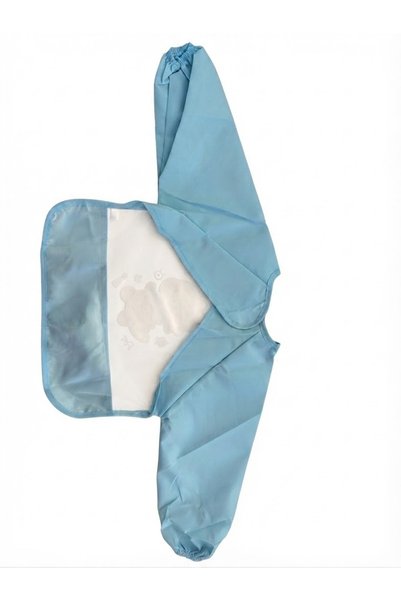 SİMİN KOZMETİK Baby and Child Waterproof Bib with Sleeves / Painting and Activity Bib