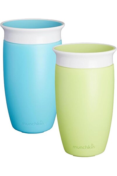 Munchkin Mansekin Plastic Sippy Cup with Handles, 10.0 Oz, Purple, Dishwasher...