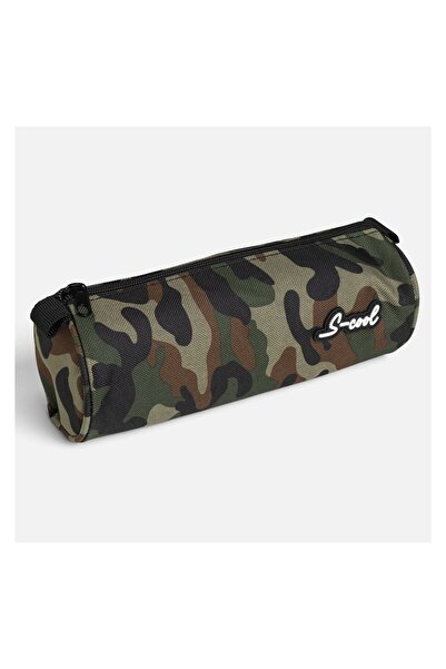 OEM Penar tub adolescenți pentru școală, negru, model rotund, 21x8x8cm – comp...