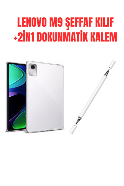 ebulduk Lenovo Tab M9 9.0 Inç 2023 (TB-310FU/ TB-310FX) Uyumlu Şeffaf Silikon...
