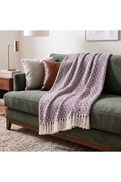 Americanflat 100% Cotton Throw Blanket for Couch - 1.27 X 1.5m by American Fl...