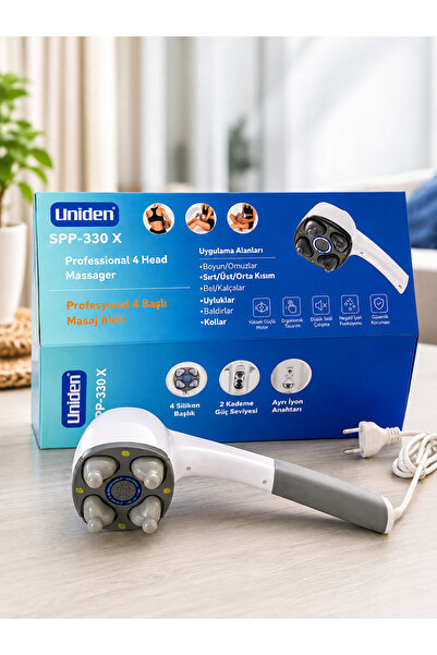 UNİDEN Spp-330X Dört Başlı Masaj Aleti Yüksek Güçlü Motor