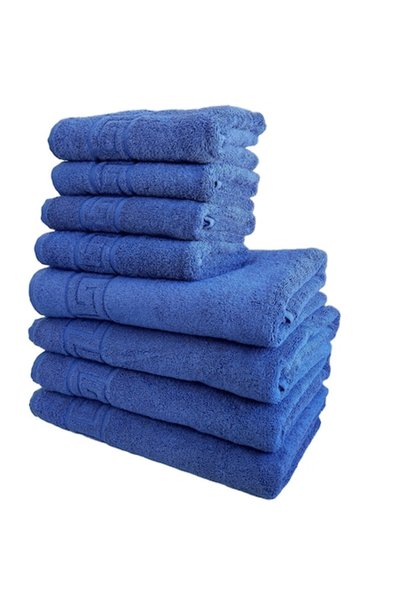 Uramag Set de prosoape pufoase de hotel, 8 piese, model grecesc, 100% bumbac,...