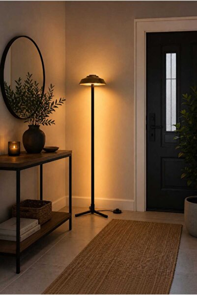 Elizim Home Lighting Arven Karya Modern Lambader – Metal Ayaklı Dekoratif Otu...