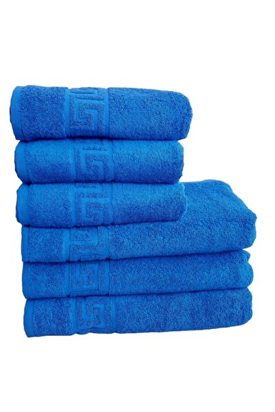 Uramag Set de prosoape pufoase de hotel, 6 piese, model grecesc, 100% bumbac,...