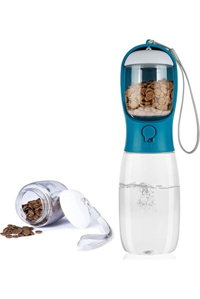 GENERAL Portable Pet Water Bottle with Drinking and Feeding Function, Outdoor...