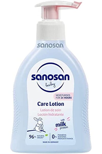 Sanosan لوشن للعناية ببشرة الطفل من سانوسان، عبوة 200 مل بمضخة ضاغطة