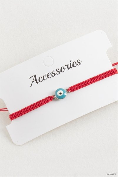 ZERO LAND CONCEPTA Nazar Macramé Bracelet (162013) Red