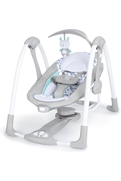 Ingenuity ConvertMe 2'si 1 Arada Kompakt Taşınabilir Bebek Salıncağı ve Bebek...