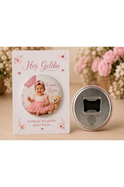 Sultan magnet hediyelik Kişiye Özel Kartlı Açacaklı Magnet 58 mm – Doğum Günü...