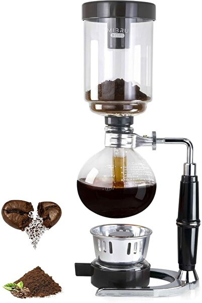 GENERAL Mibrew Manual Syphon Coffee & Tea Maker, Japanese Glass Syphon Coffee...