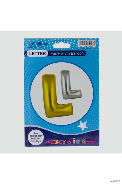 ZERO LAND Concepta Yellow Colored 40X100 Lettered (153156) Foil Balloon