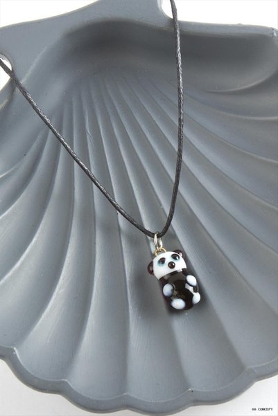 ZERO LAND CONCEPTA Panda Cam (24519) قلادة سوداء