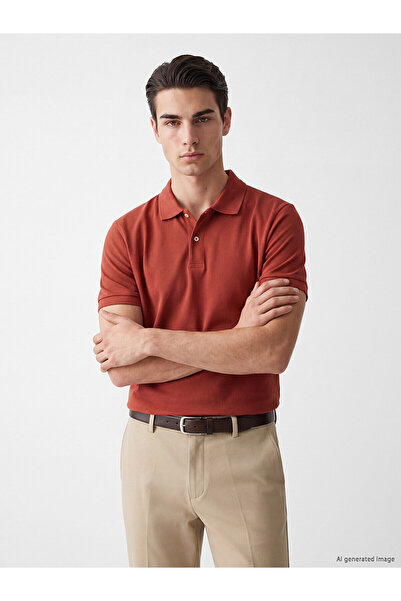 LC Waikiki Polo T-Shirts - Orange - Regular fit