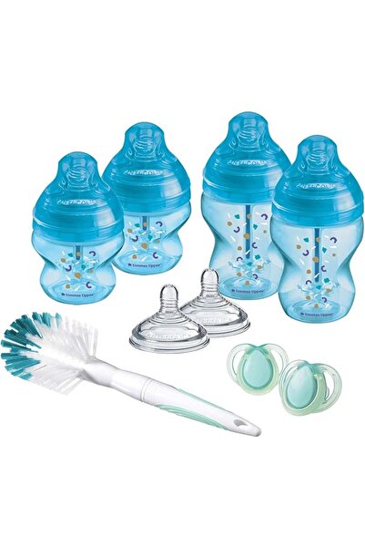 tommee tippee مجموعة زجاجات الرضاعة المتطورة المضادة للمغص للمواليد الجدد، مع...