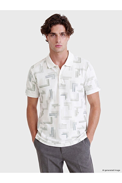 LC Waikiki Polo T-Shirts - Ecru - Narrow / Slim