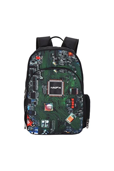 OEM Ghiozdan școlar clase primare, negru, 30.5x15x46cm – spațios, comod și ga...