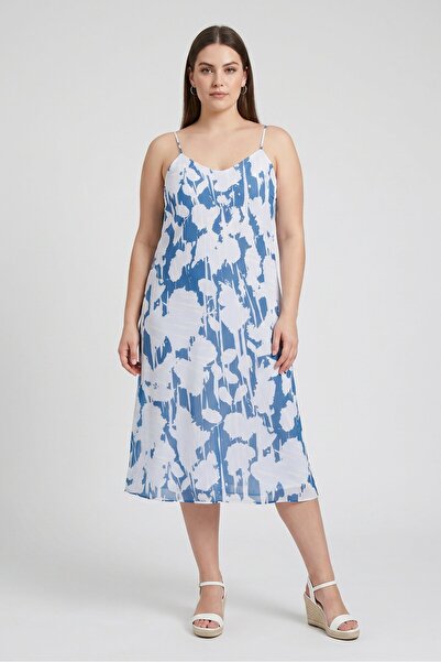Calvin Klein Women Allover Print Midi Dress, Multicolor