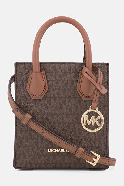 Michael Kors Women Brand Logo Cross Body Bag 17 H x 15 L x 6 W cm, Brown Combo
