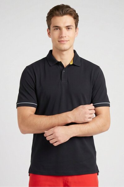 Under Armour Men Fitted Curry Short Sleeve Golf Polo Shirt, Black