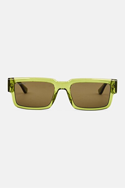 Lacoste Women L6082S Rectangular Sunglasses, Light Green