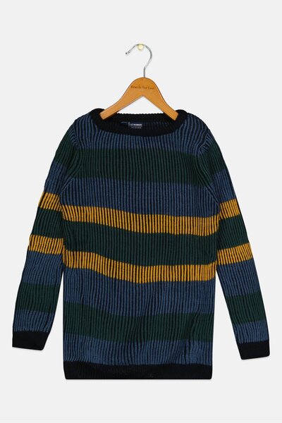 LC Waikiki Kids Boy Crew Neck Stripe Sweater, Multicolor