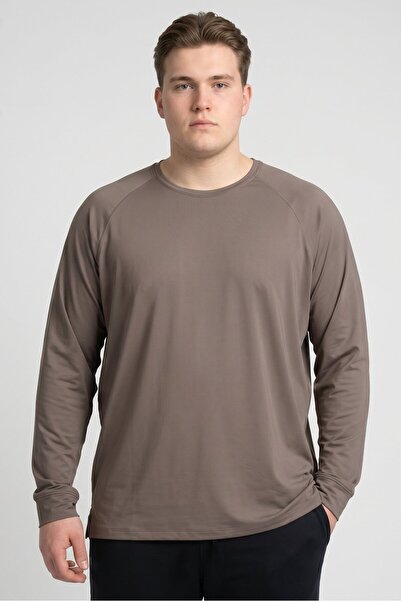 Under Armour Men Fitted Long Sleeve Training T-Shirt, Brown