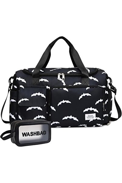 GENERAL Women's Small Weekender Workout Sports Gym Duffel Tote Travel Bag wit...