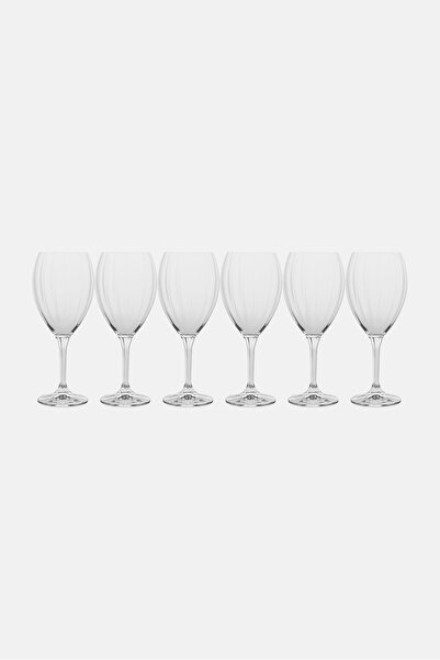 BOHEMİA CRYSTAL Megan 6-Piece Crystalline Glass Set, Transparent