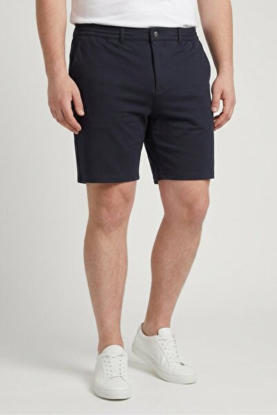 Tokyo Laundry Men Solid Basic Shorts, Navy Blue