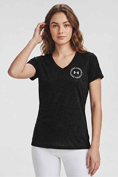 Under Armour Women Loose Fit Short Sleeve Training T-Shirt, Black