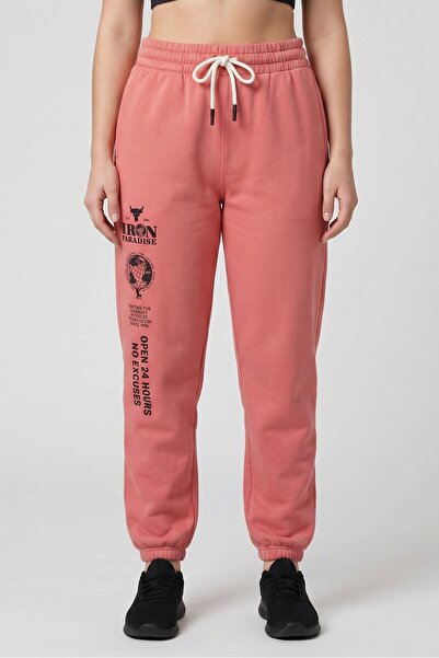 Under Armour Women Loose Fit Project Rock Training Sweatpants, Coral