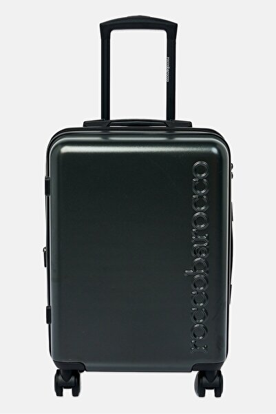 Roccobarocco 24 Inch Expandable Hardshell Check-In Spinner Luggage, Black