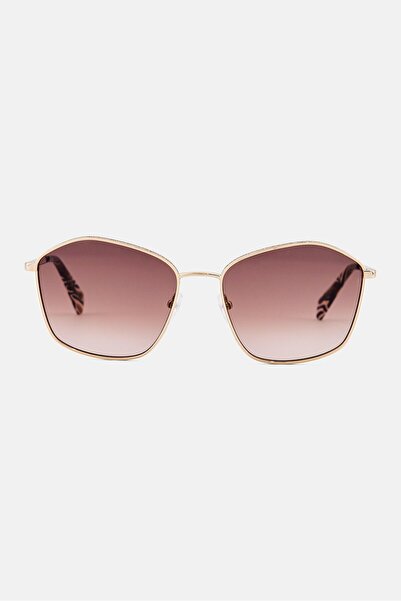 Liu Jo Women LJ157S Geometric Sunglasses, Gold